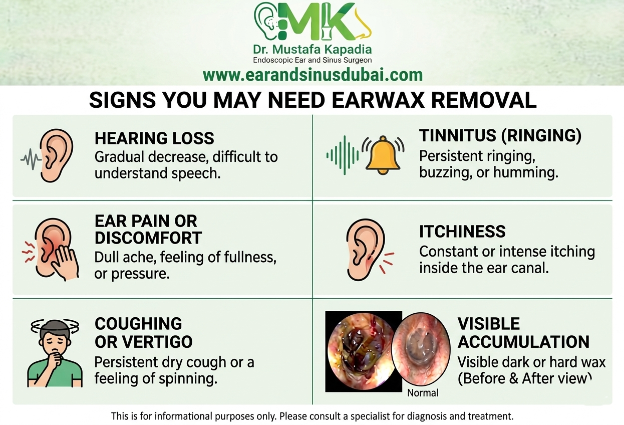 Signs you may need earwax removal